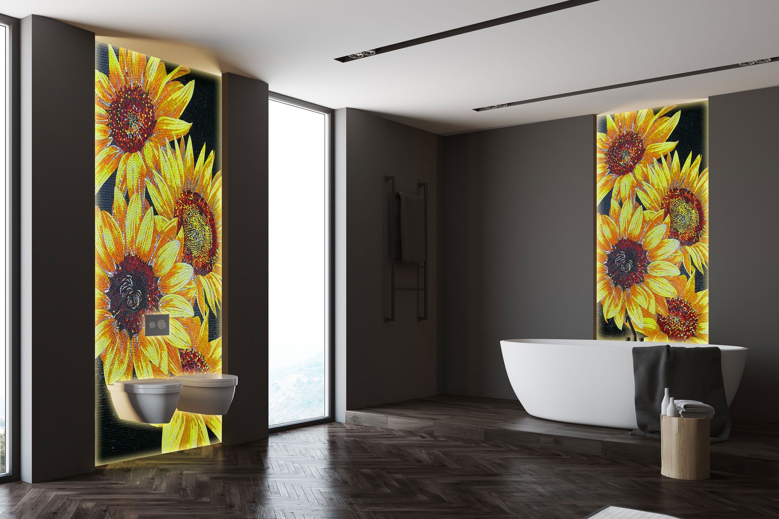 Bathroom Decor Artistic Mosaic