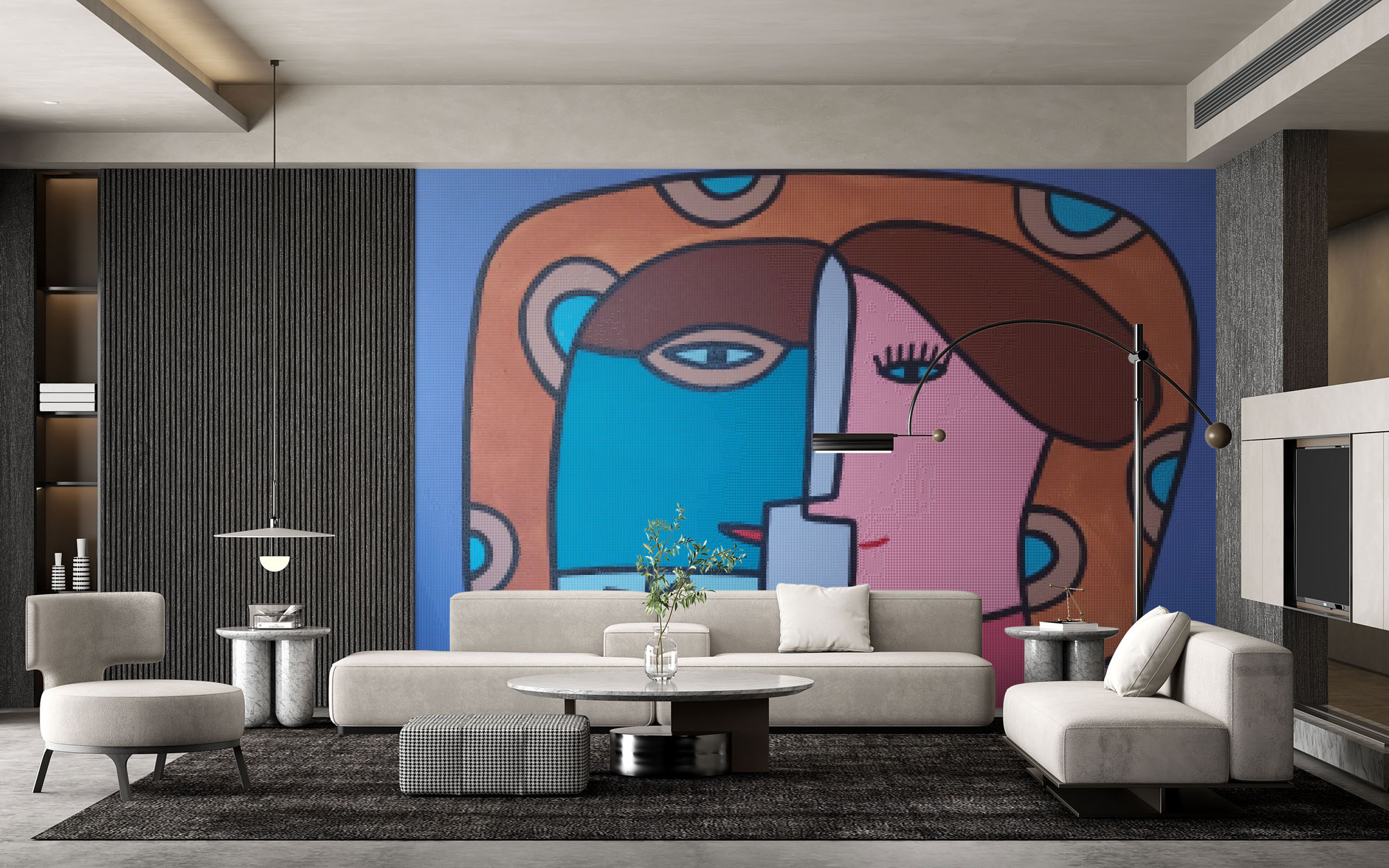 Milo Lockett on Living Room Wall